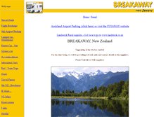 Tablet Screenshot of breakaway.co.nz