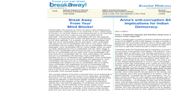 Desktop Screenshot of breakaway.in